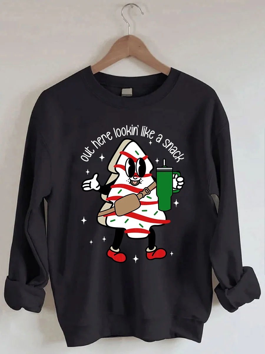 Women's Plus Size Boojee Christmas Tree Cake Sweatshirt