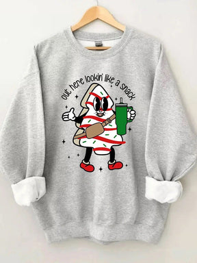 Women's Plus Size Boojee Christmas Tree Cake Sweatshirt