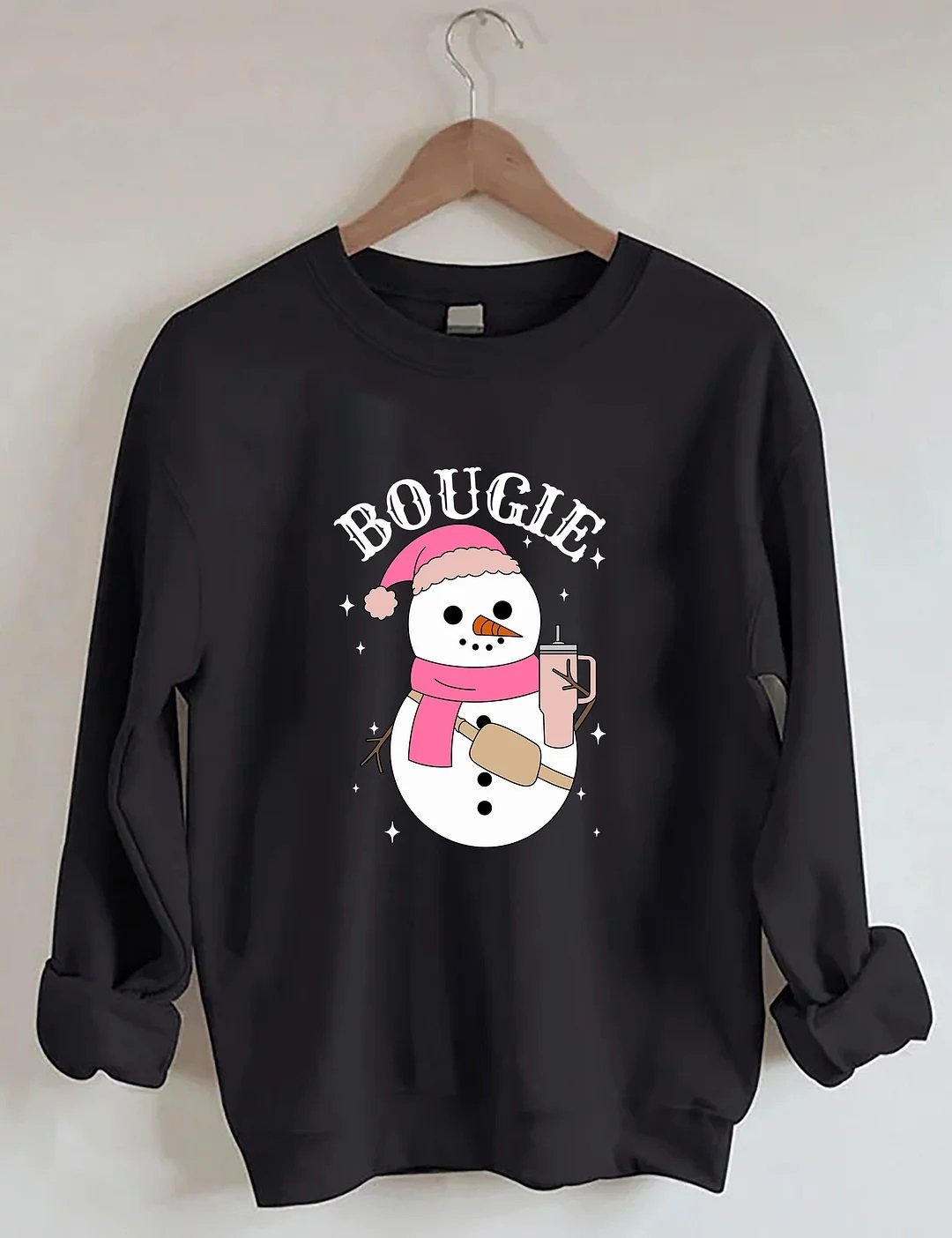 Women's Plus Size Bougie Snowman Sweatshirt