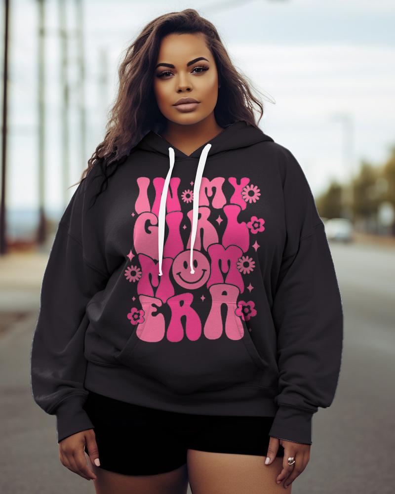 Women's Plus In My Girl Mom Era Hoodie