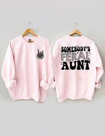 Women's Plus Size Somebody's Feral Aunt Sweatshirt