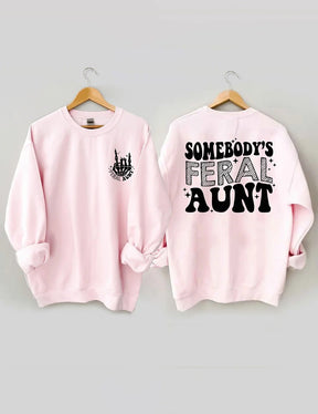 Women's Plus Size Somebody's Feral Aunt Sweatshirt