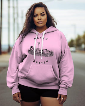 Women's Plus Never Better Skeleton Hoodie