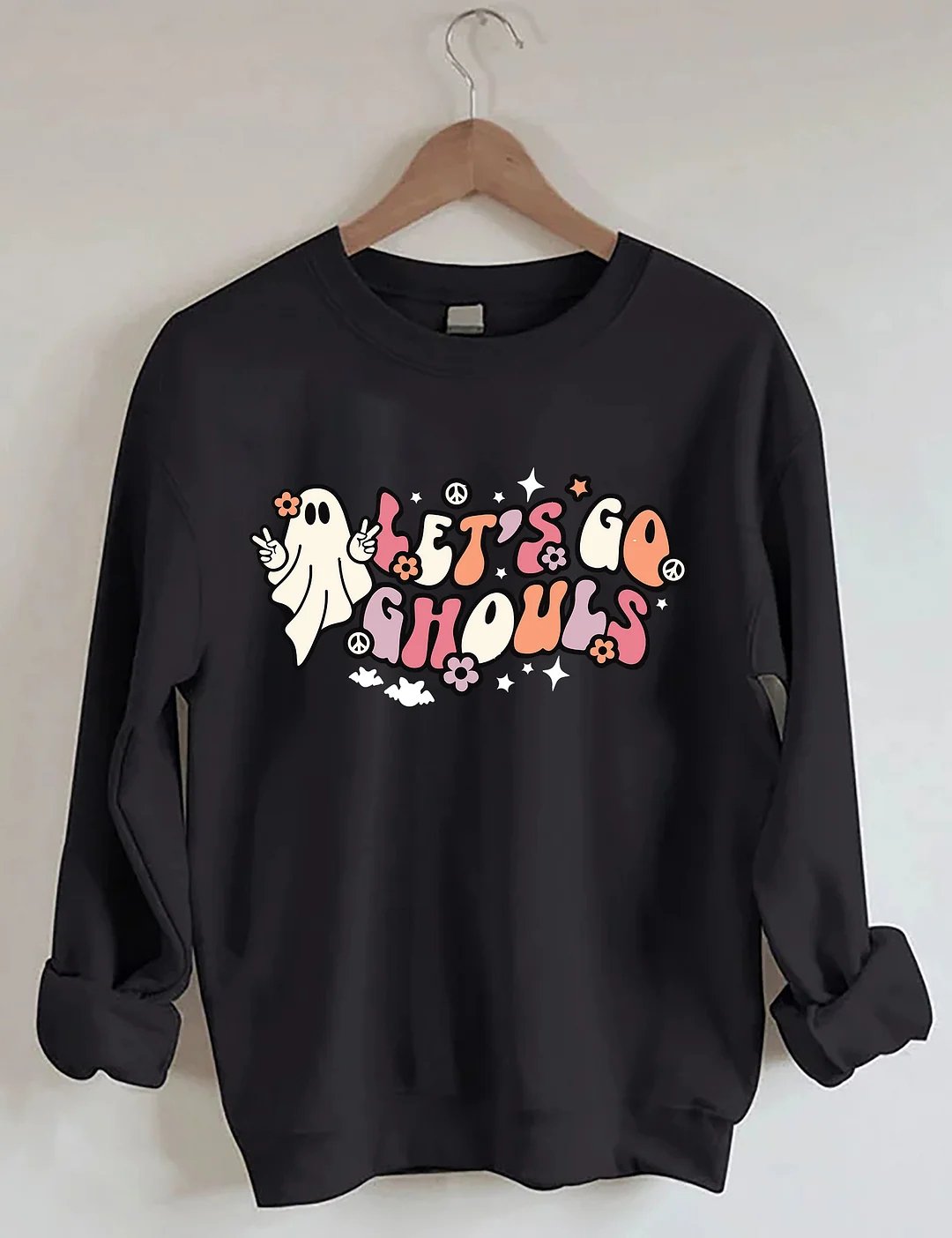 Women's Plus Size Lets Go Ghouls Sweatshirt