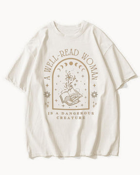 Plus Size A Well Read Woman Bookish T-Shirt