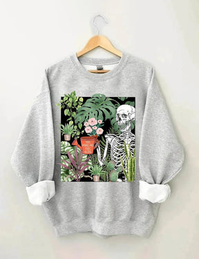 Women's Plus Size You Make Me Feel Alive Plant Sweatshirt