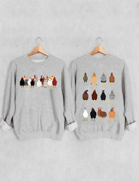 Women's Plus Size Love Chickens Sweatshirt