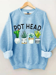 Women's Plus Size Pot Head Sweatshirt