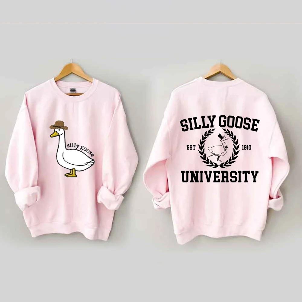 Women's Plus Size Silly Goose University Sweatshirt