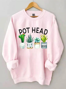 Women's Plus Size Pot Head Sweatshirt