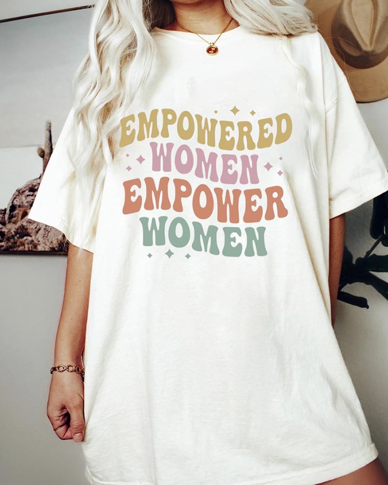 Plus Size Vintage Empowering T-Shirt