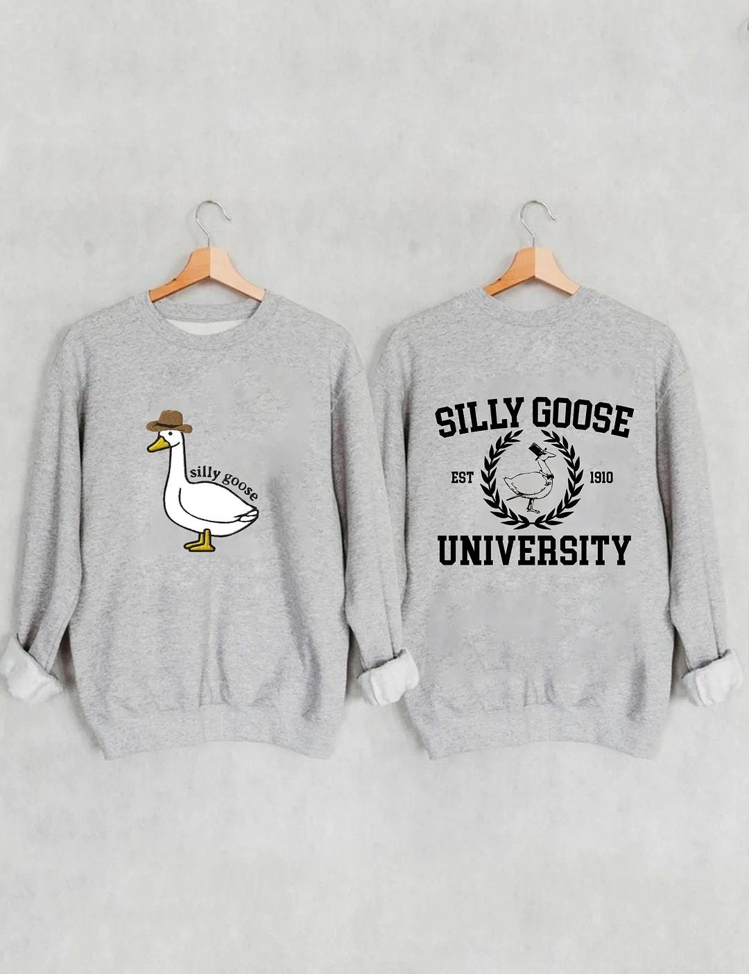 Women's Plus Size Silly Goose University Sweatshirt