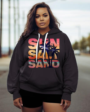 Women's Plus Sun Salt Sand Hoodie