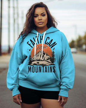 Women's Plus Faith Can Move Mountains Hoodie