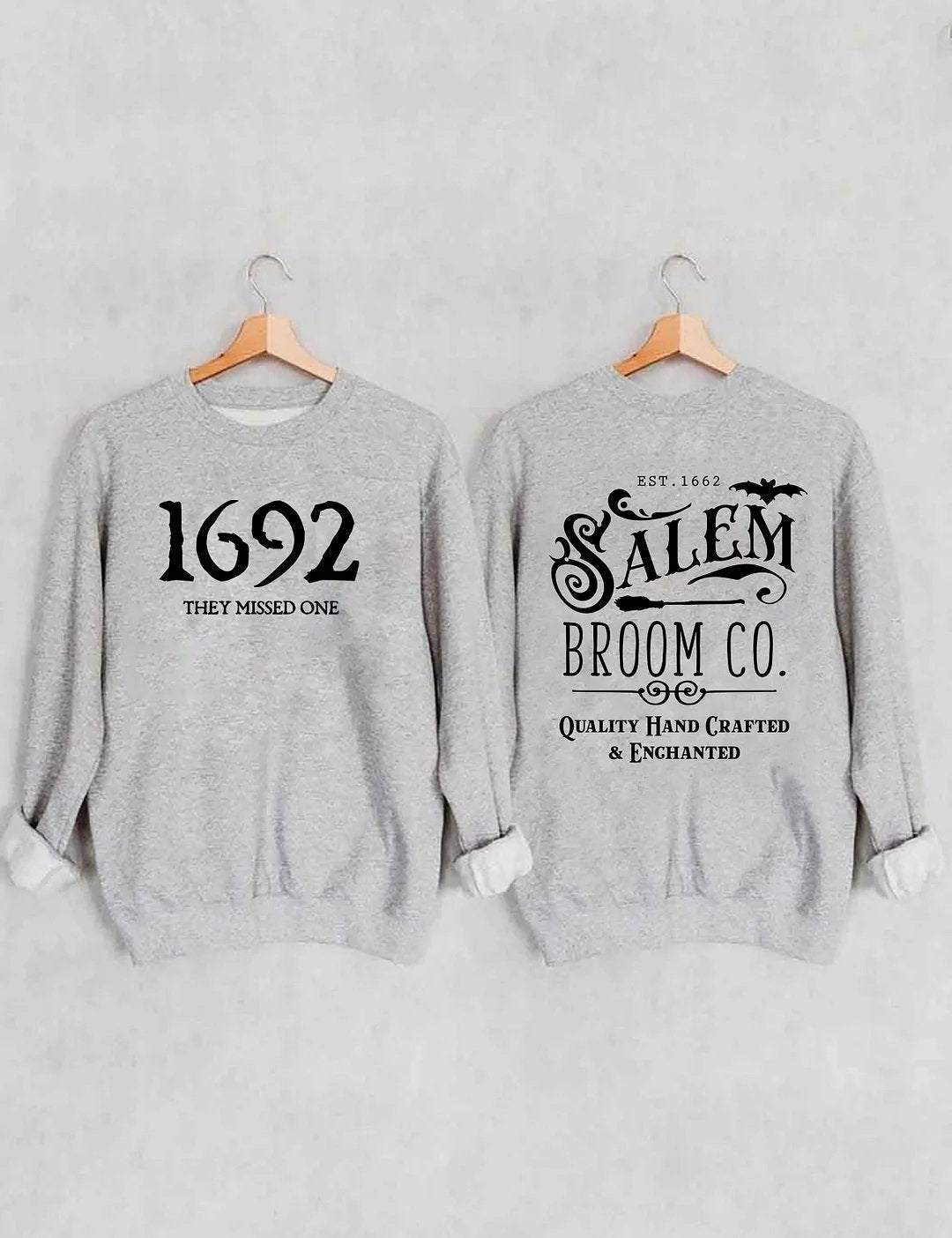 Women's Plus Size Salem Broom Co Halloween Sweatshirt