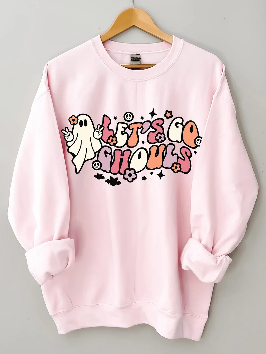 Women's Plus Size Lets Go Ghouls Sweatshirt