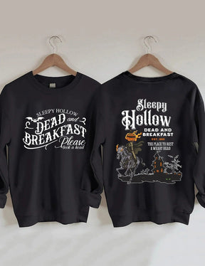 Women's Plus Size Sleepy Hollow Dead And Breakfast Sweatshirt