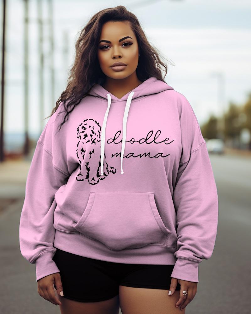 Women's Plus Doodle Mama Hoodie