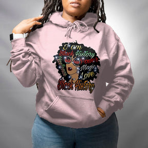 Women's Plus Size Black Girl Magic Long Sleeve Hoodie