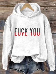 Women's Plus Size Love You Hoodie