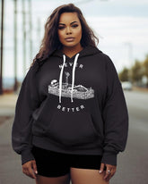 Women's Plus Never Better Skeleton Hoodie