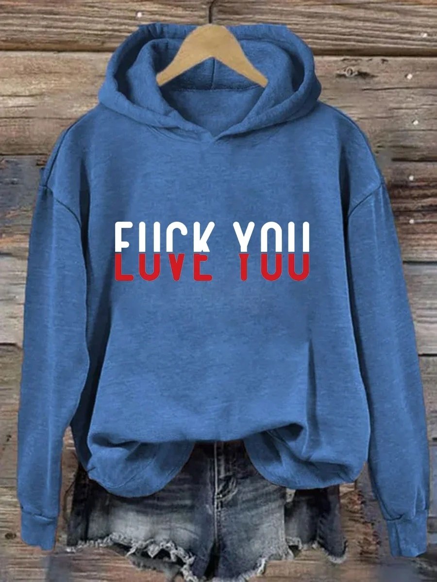 Women's Plus Size Love You Hoodie