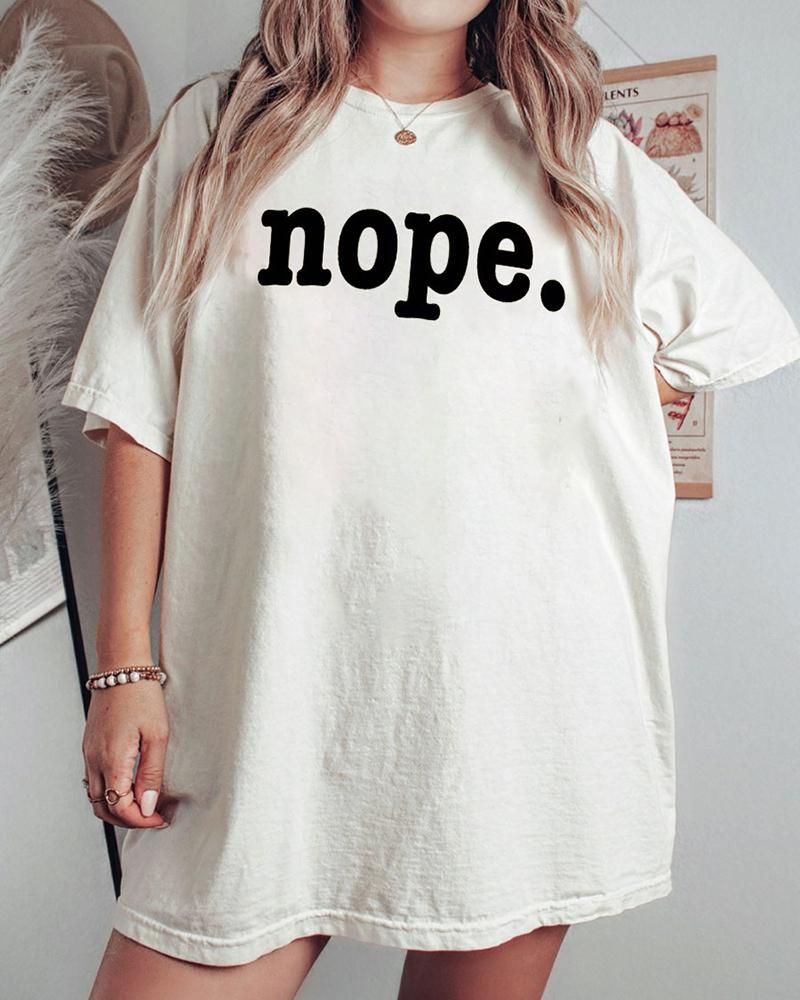 Plus Size Vintage Nope. T-Shirt