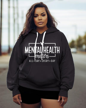 Women's Plus Mental Health Matters Hoodie