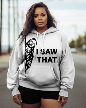 Women's Plus Ghost Reading Hoodie