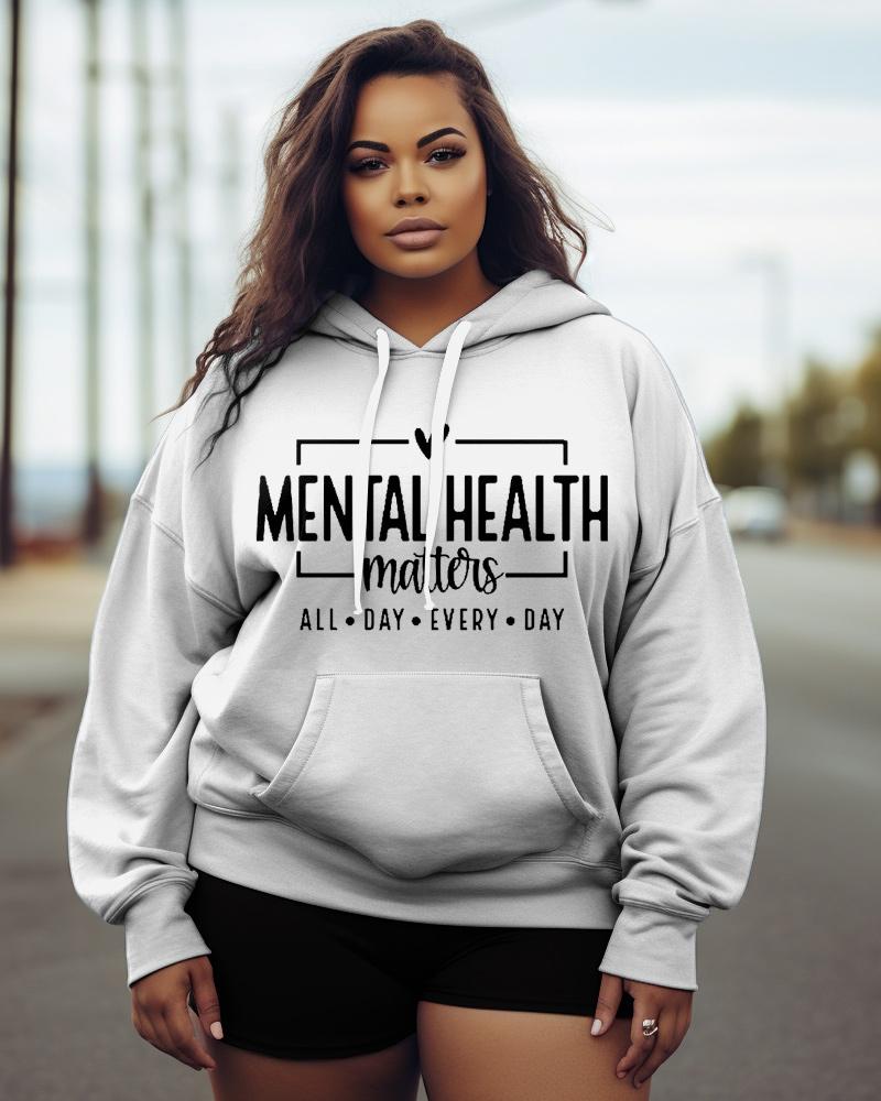 Women's Plus Mental Health Matters Hoodie