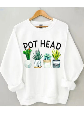 Women's Plus Size Pot Head Sweatshirt