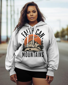 Women's Plus Faith Can Move Mountains Hoodie