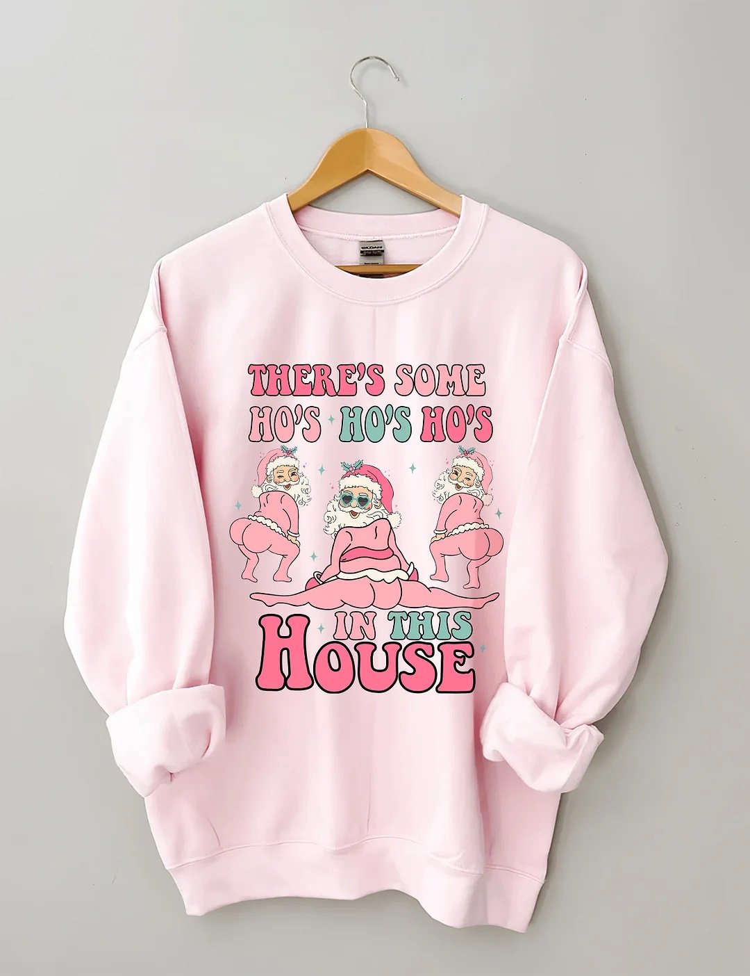 Women's Plus Size There's Some Ho's Ho's Ho's In This House Sweatshirt