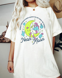 Plus Size Neon Moon Cream T-Shirt