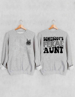 Women's Plus Size Somebody's Feral Aunt Sweatshirt