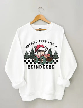 Women's Plus Size Nothing Runs Like A Reindeere Christmas Sweatshirt