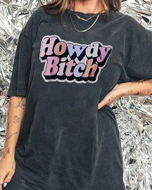 Plus Size Vintage Howdy B Graphic T-Shirt