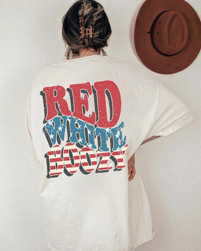 Plus Size Red White And Boozy  T-Shirt