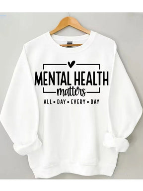 Women's Plus Size Mental Health Matters Sweatshirt