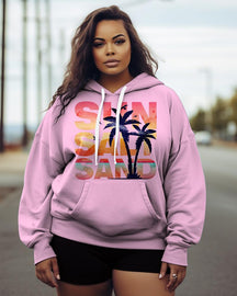 Women's Plus Sun Salt Sand Hoodie