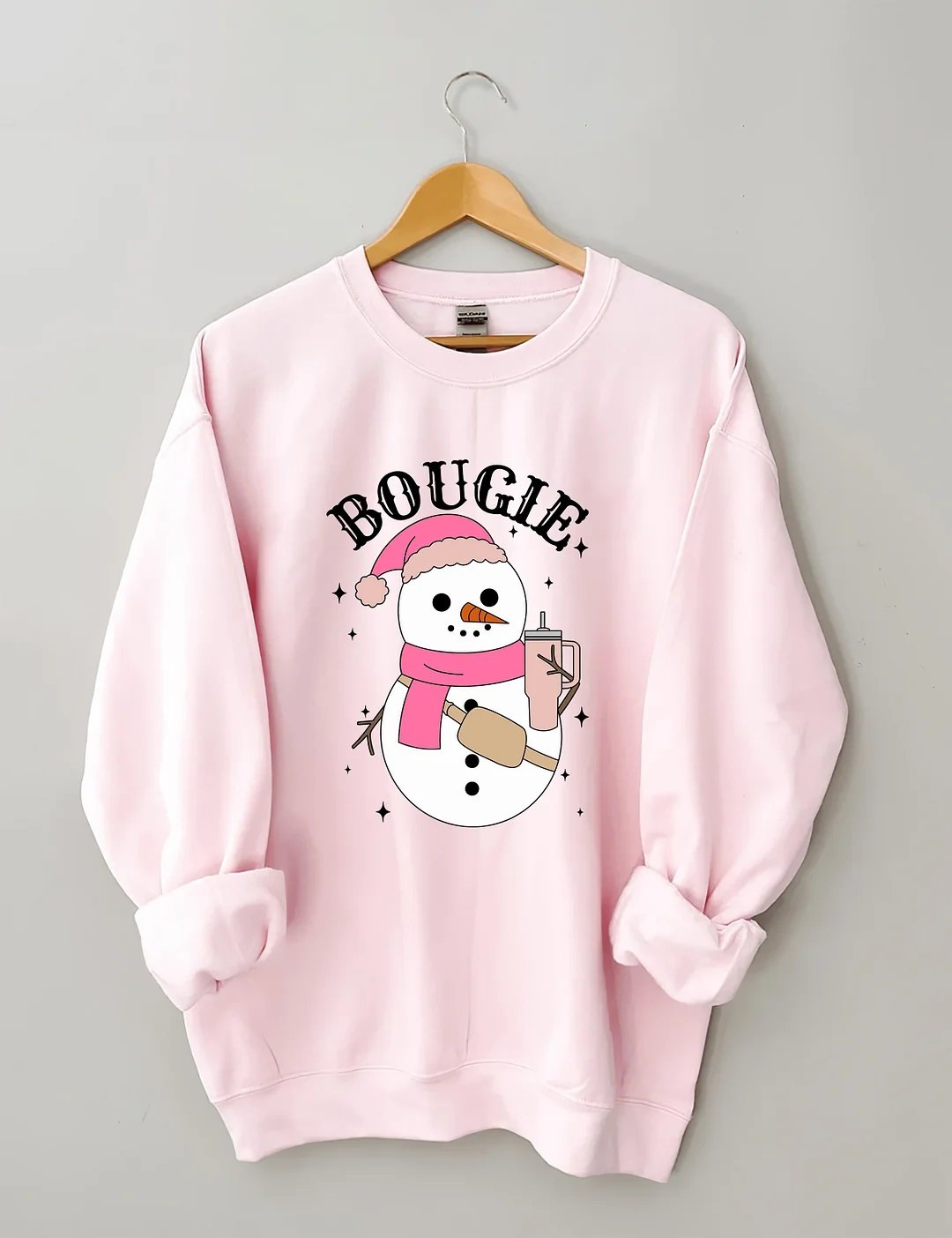 Women's Plus Size Bougie Snowman Sweatshirt