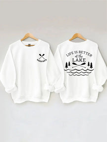 Women's Plus Size Life Is Better At The Lake Sweatshirt