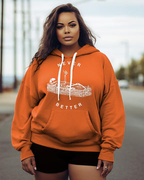 Women's Plus Never Better Skeleton Hoodie