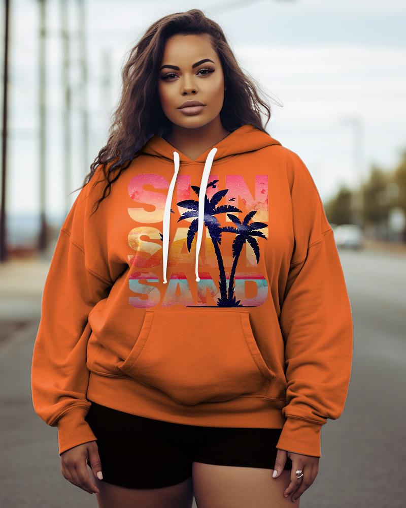 Women's Plus Sun Salt Sand Hoodie