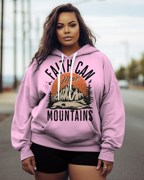 Women's Plus Faith Can Move Mountains Hoodie