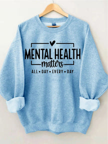 Women's Plus Size Mental Health Matters Sweatshirt