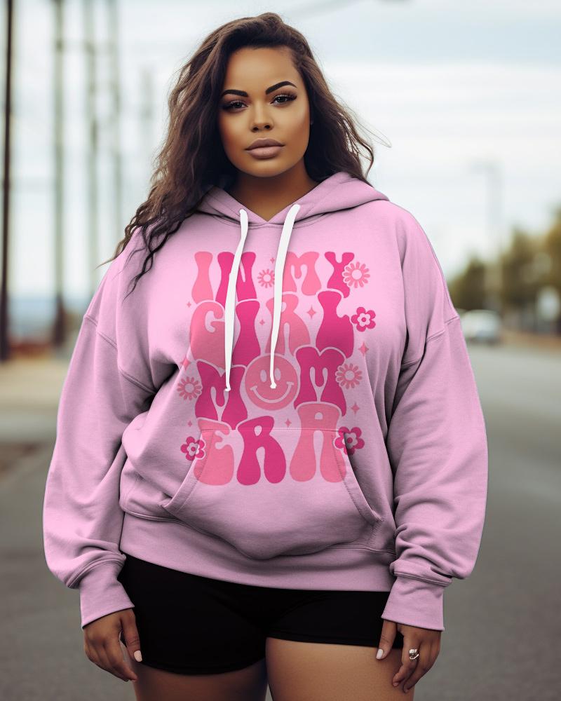 Women's Plus In My Girl Mom Era Hoodie