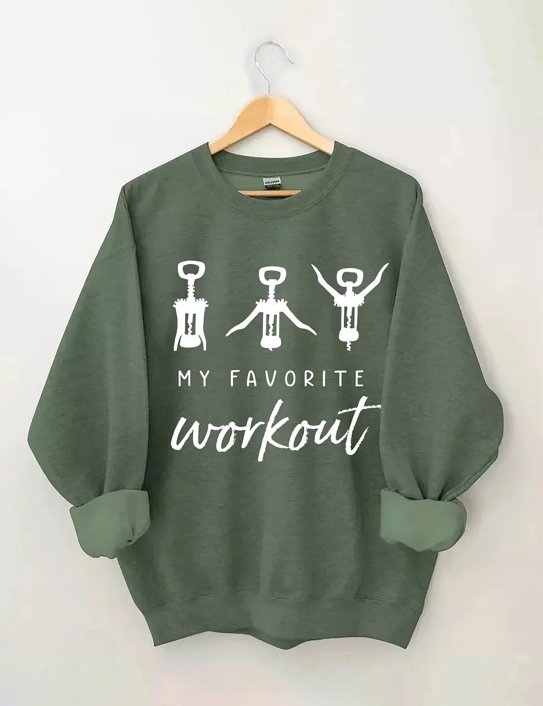 Women's Plus Size Wine Favorite Workout Sweatshirt