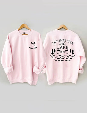 Women's Plus Size Life Is Better At The Lake Sweatshirt