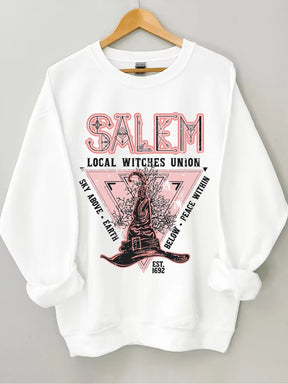 Women's Plus Size Salem Local Witches Union Sweatshirt